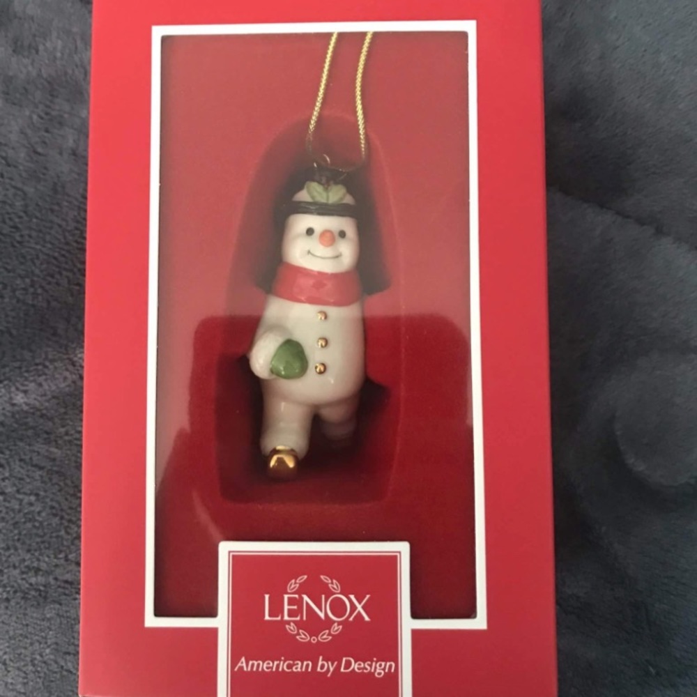 Lenox snowman ornament